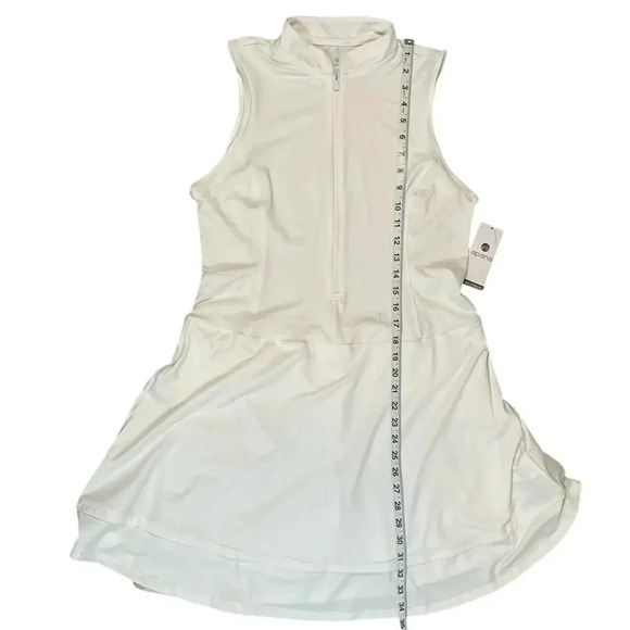 Apana Golf/Tennis Dress NWT White Scort With Pockets Zip Down at Chest Size XL - Picture 13 of 16